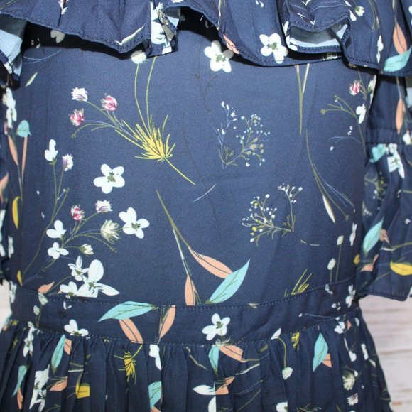 Aqua Bloomingdale’s Exclusive Pleated Tiered Floral Maxi Dress - Picture 10 of 15